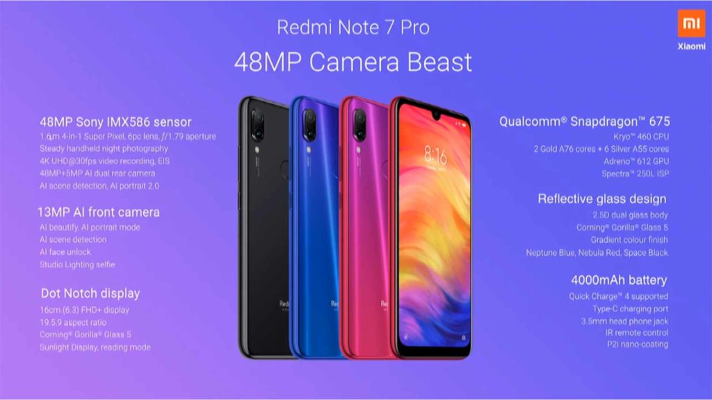 Top 5 Features of Redmi Note 7 Pro