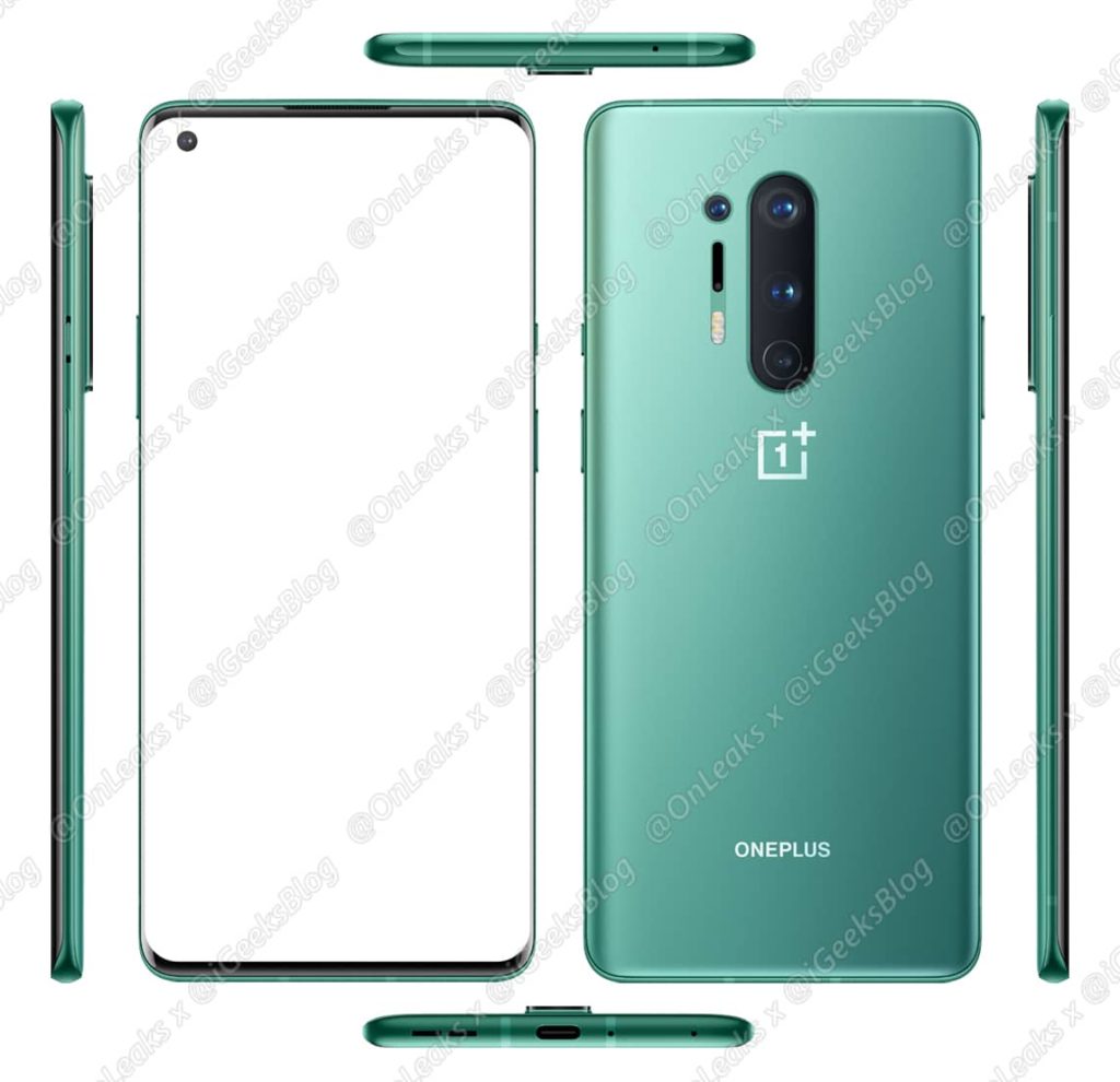 Specs & Render of OnePlus 8 and OnePlus 8 Pro revealed