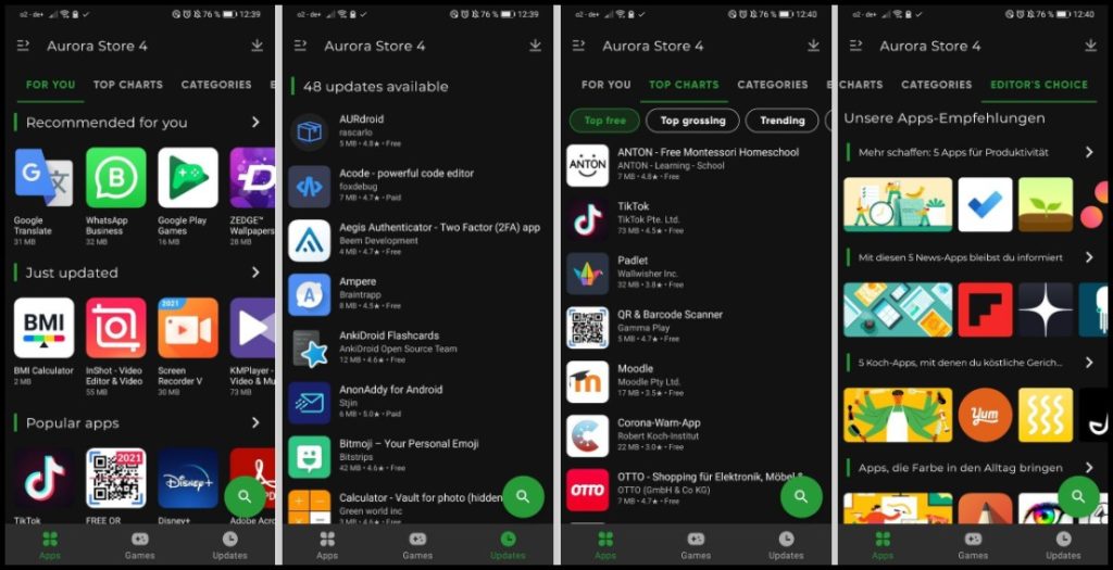 Best Google Play Store Alternatives