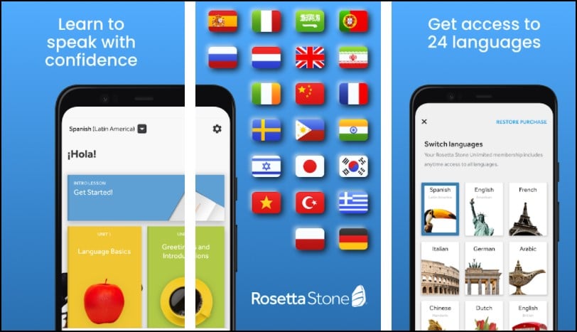 rosetta stone spanish iphone