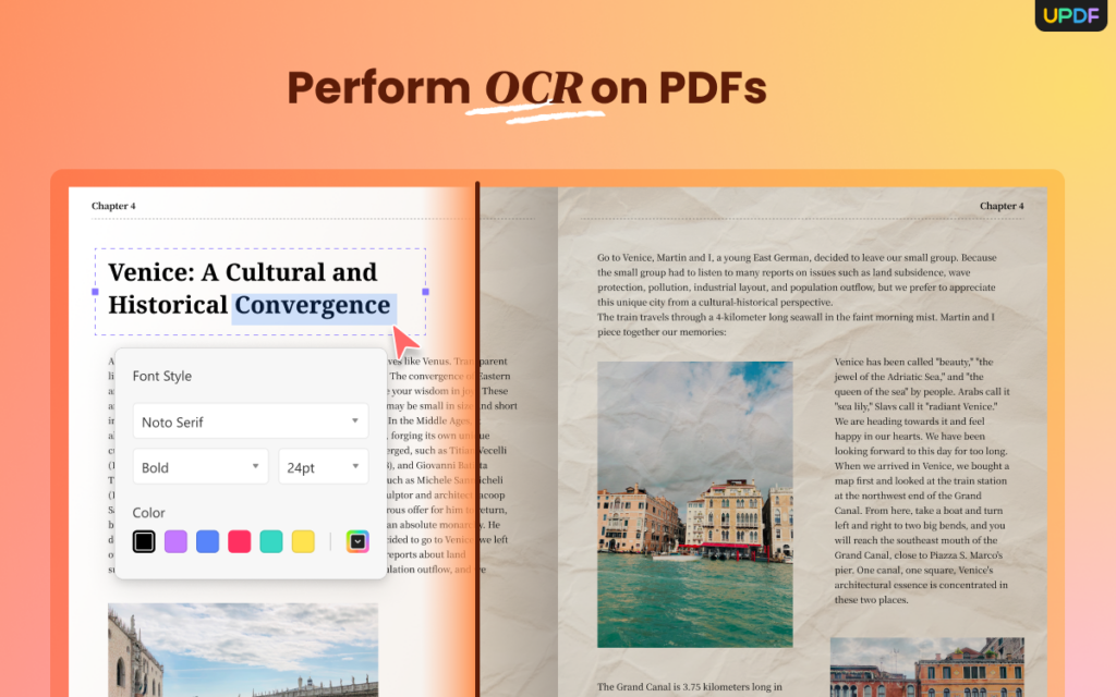 Convert PDF with AI-powered OCR
